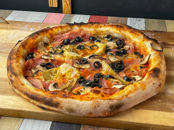 Sauerteig-Pizza Capricciosa